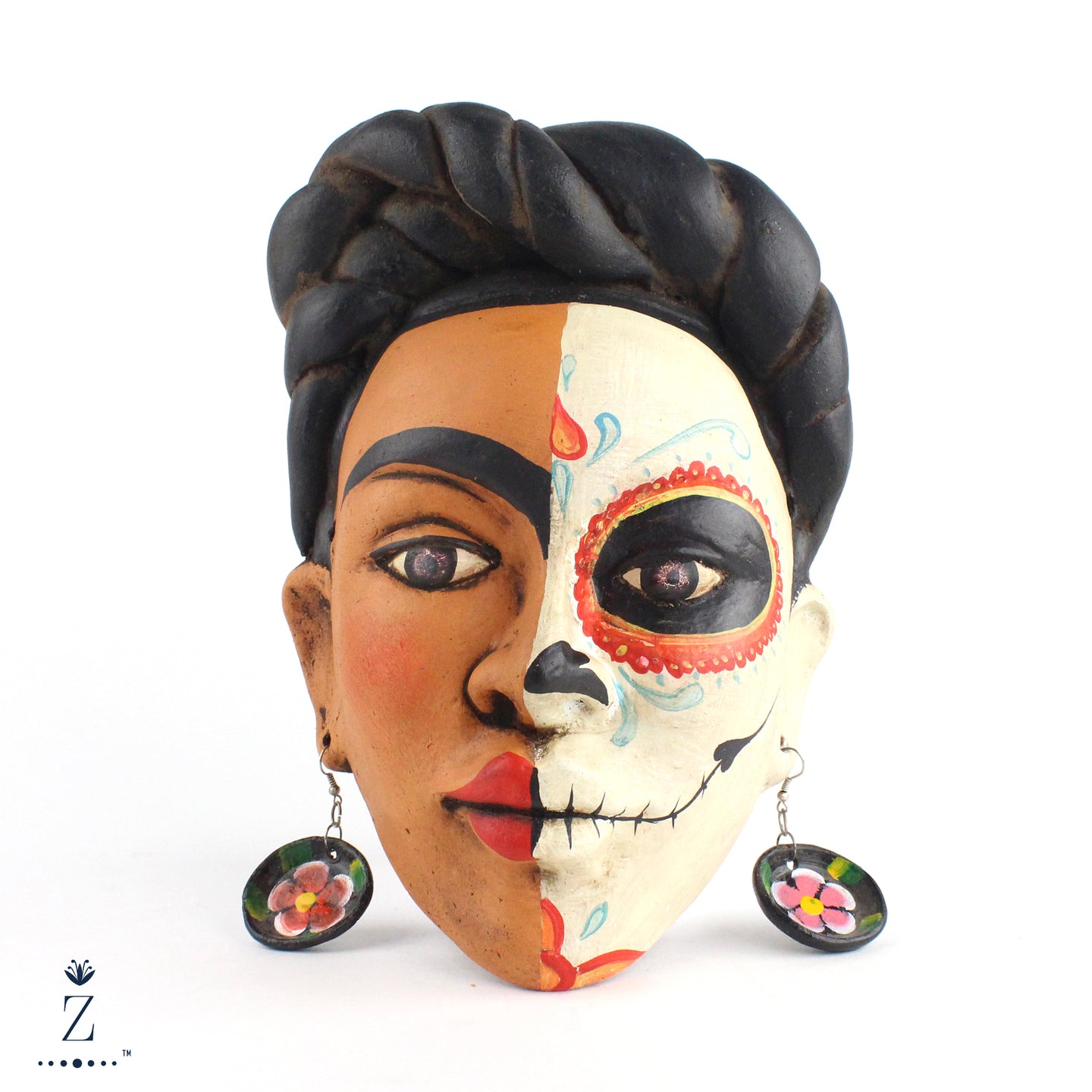 Frida Kahlo Mask | Mocking Death, wall hanging sculpture