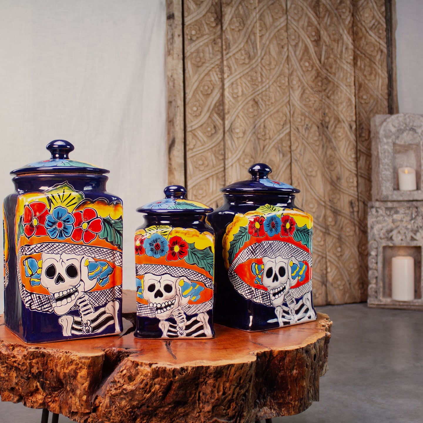 Vintage Catrina Kitchen Canisters