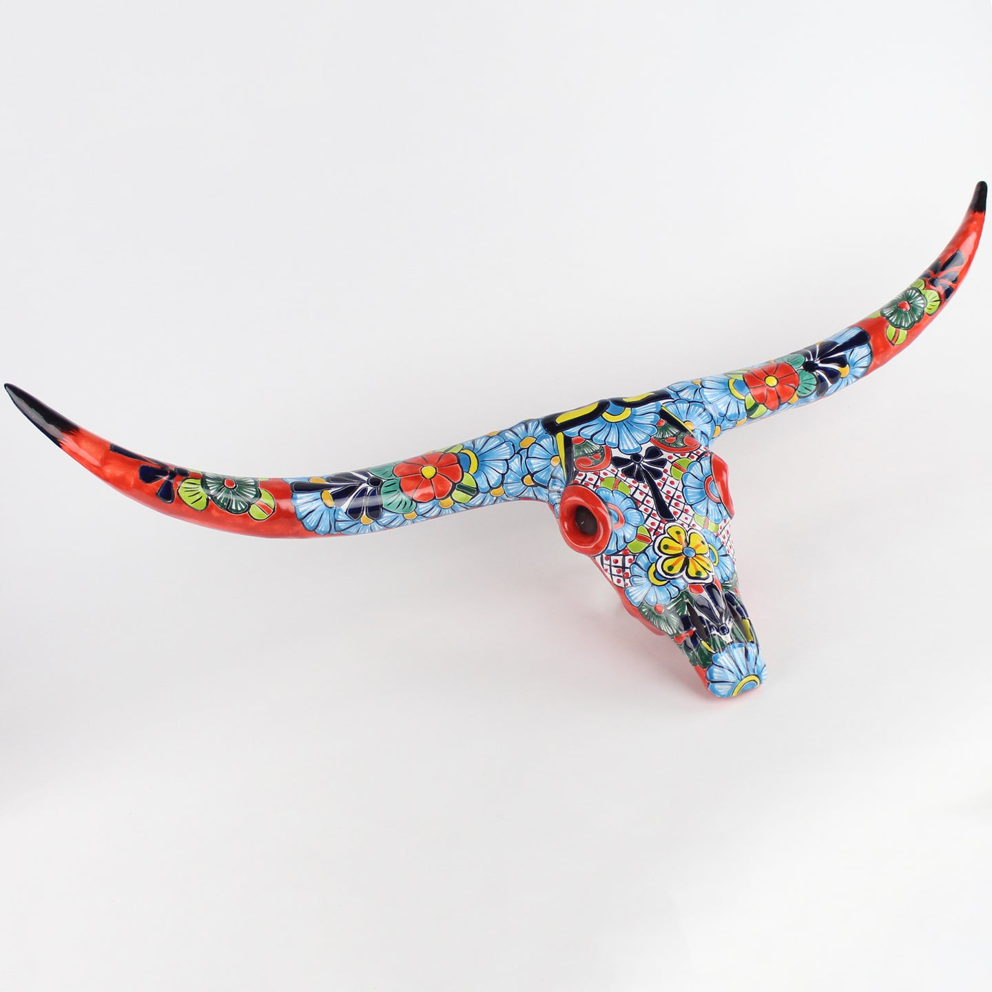 Bull Horn Wall Hanging Sculpture