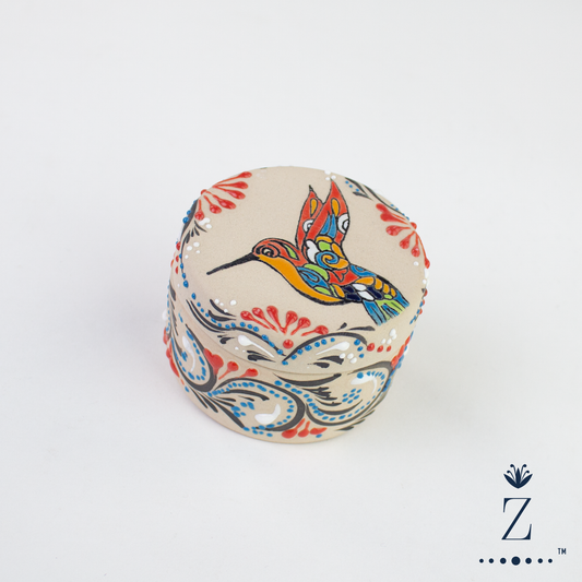 Stoneware Caddy | Hummingbird Lirio Edition, Ceramic Container