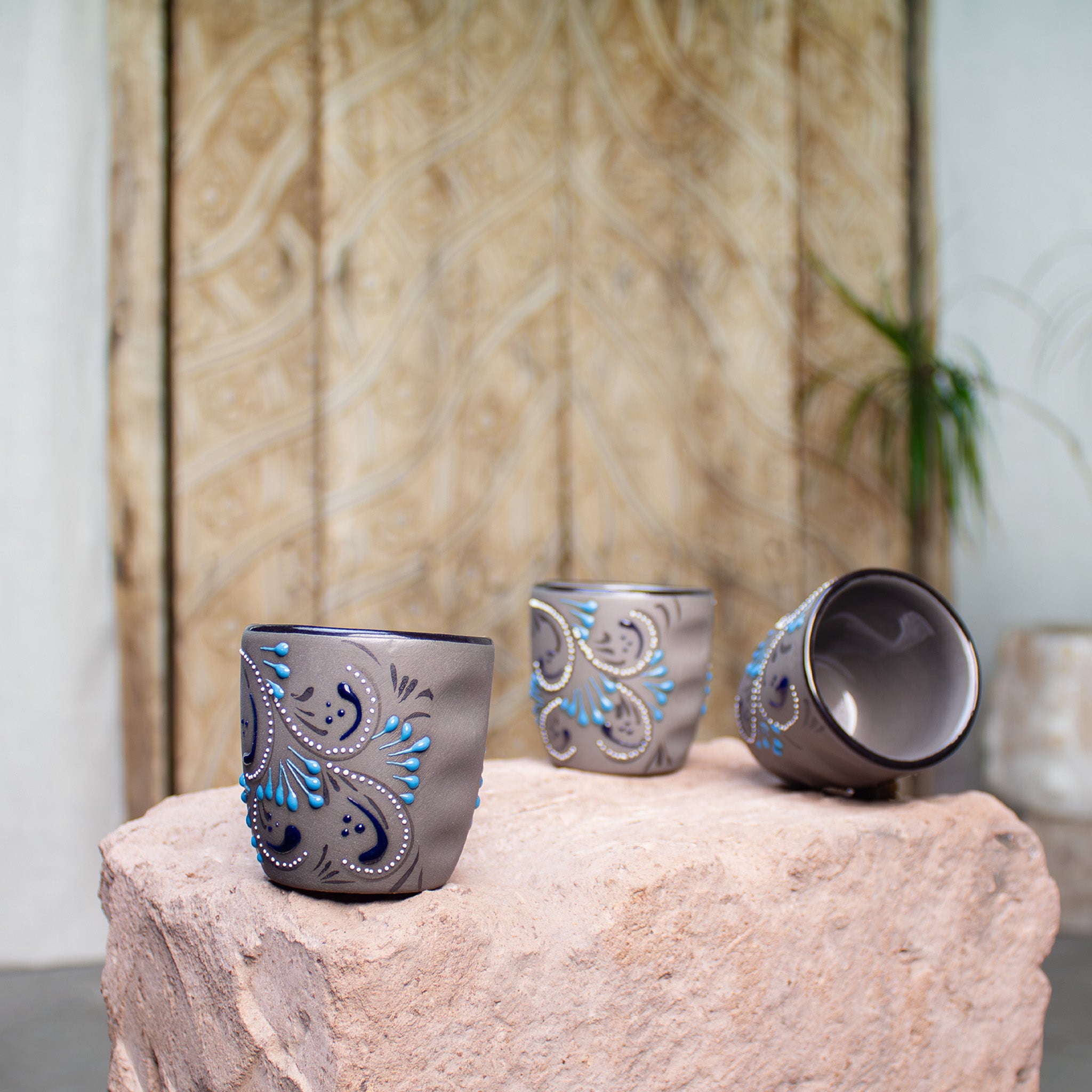 Stoneware Shot Glass | Noir Edition Shooters - Zenwaro