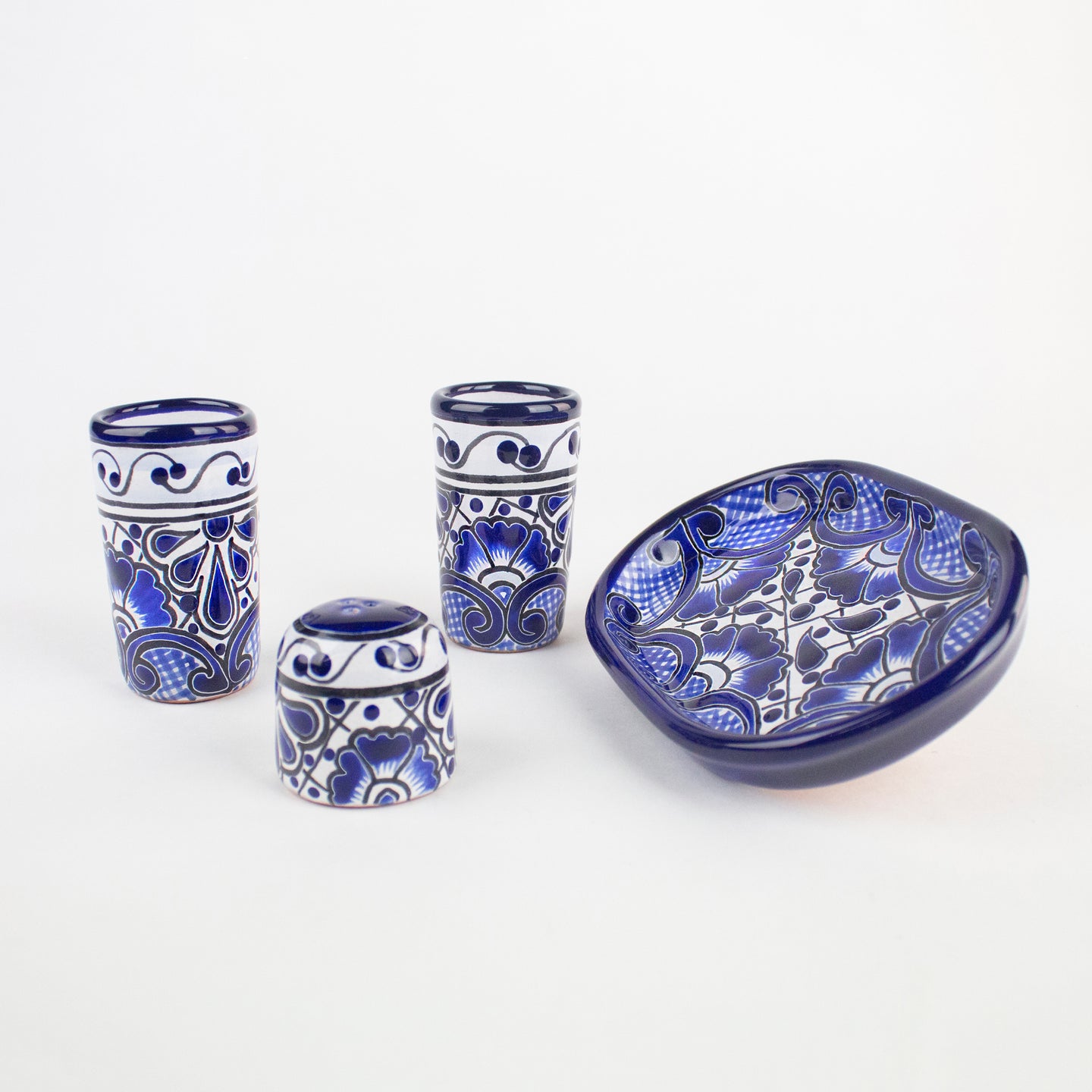 Tequila Shooter Set | Azules Pattern