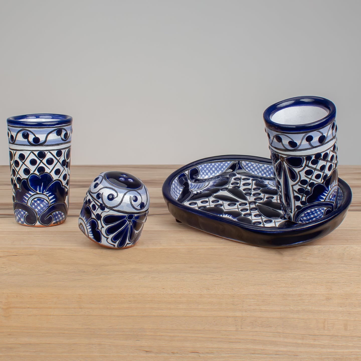 Tequila Shooter Set | Azules Pattern