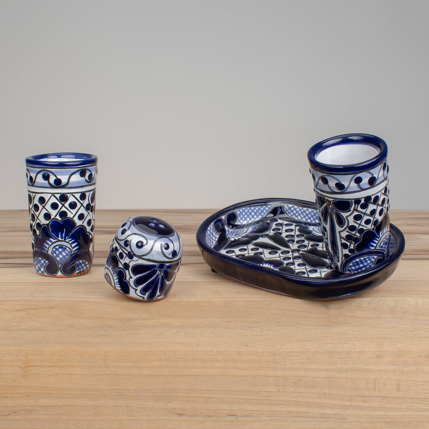 Tequila Shooter Set | Azules Pattern