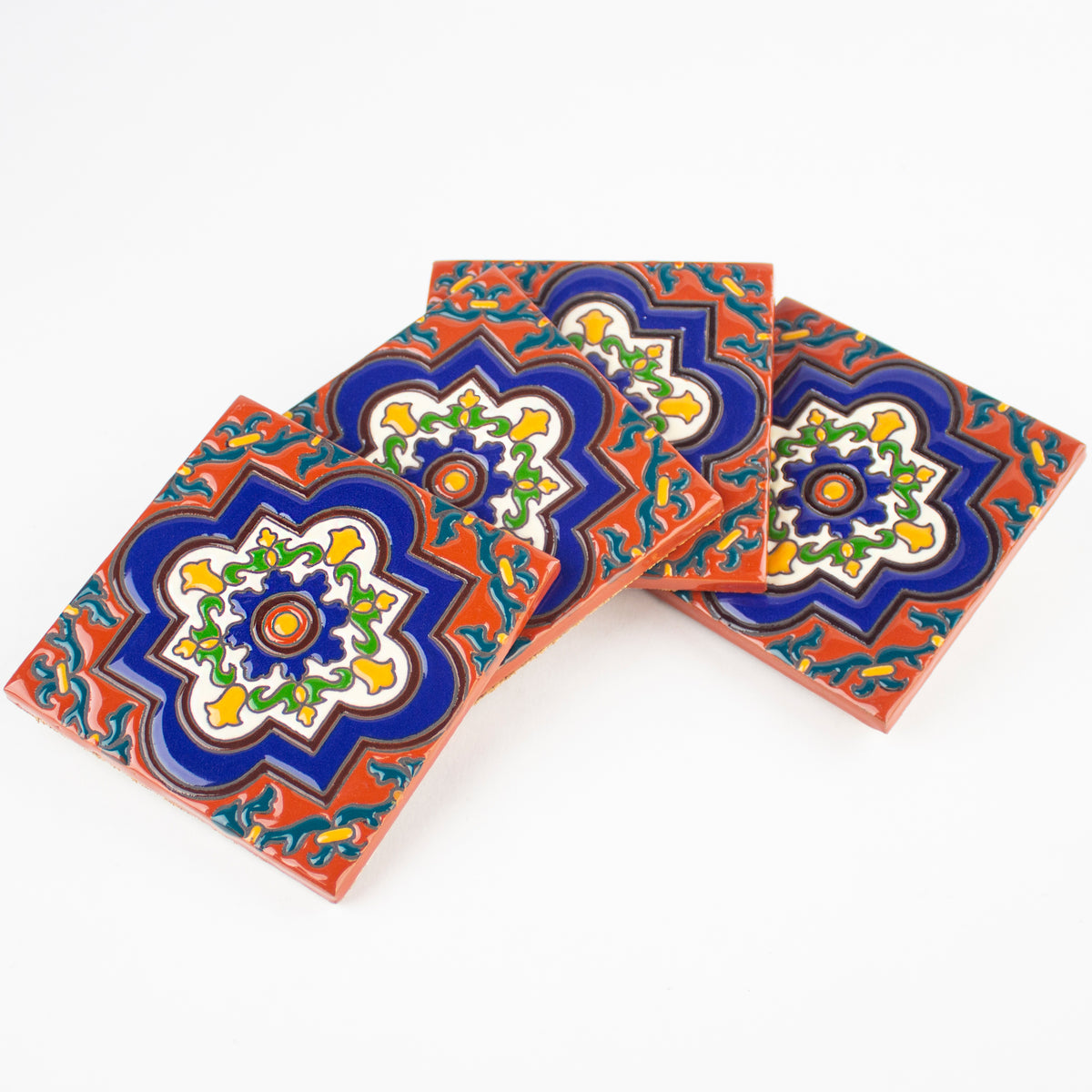 Ceramic Coaster set | Tuscan Shield