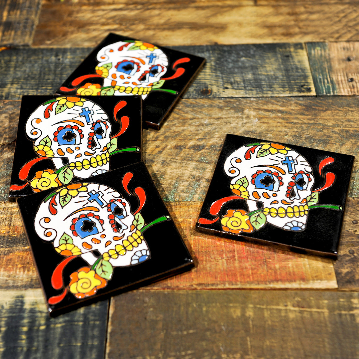 Ceramic Coaster set | Romantic Catrina