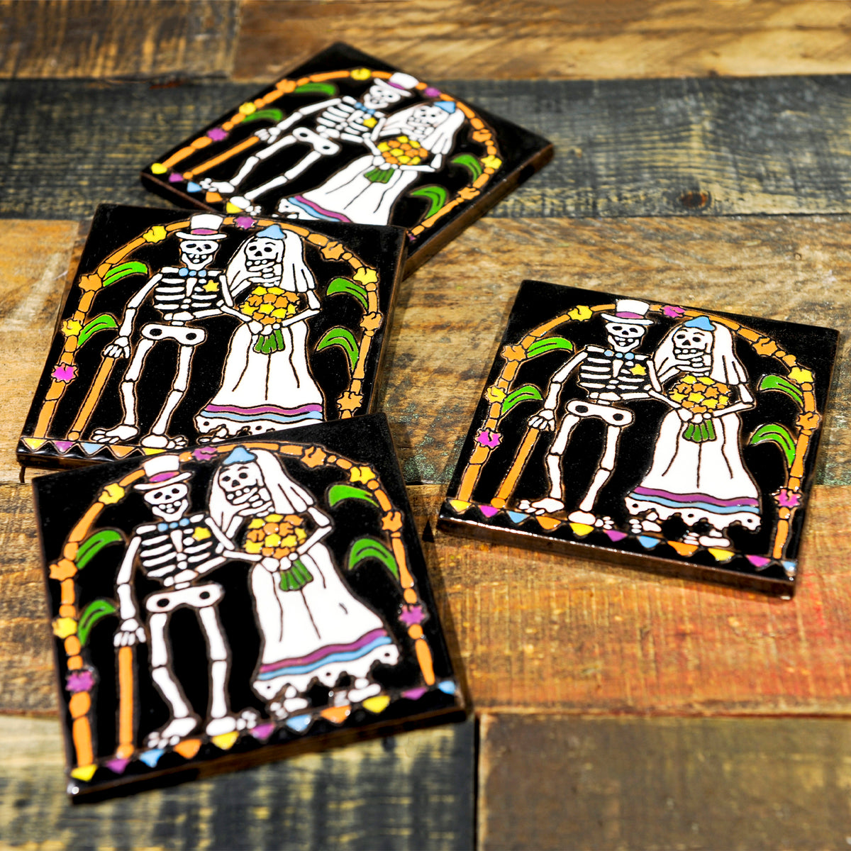 Ceramic Coaster set | Bride and Groom