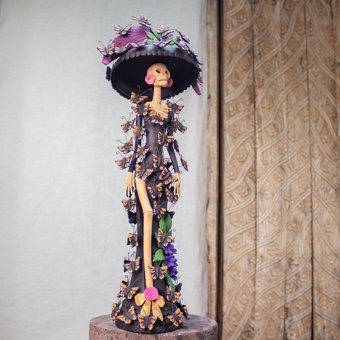 La Monarca| Hand Sculpted Catrina