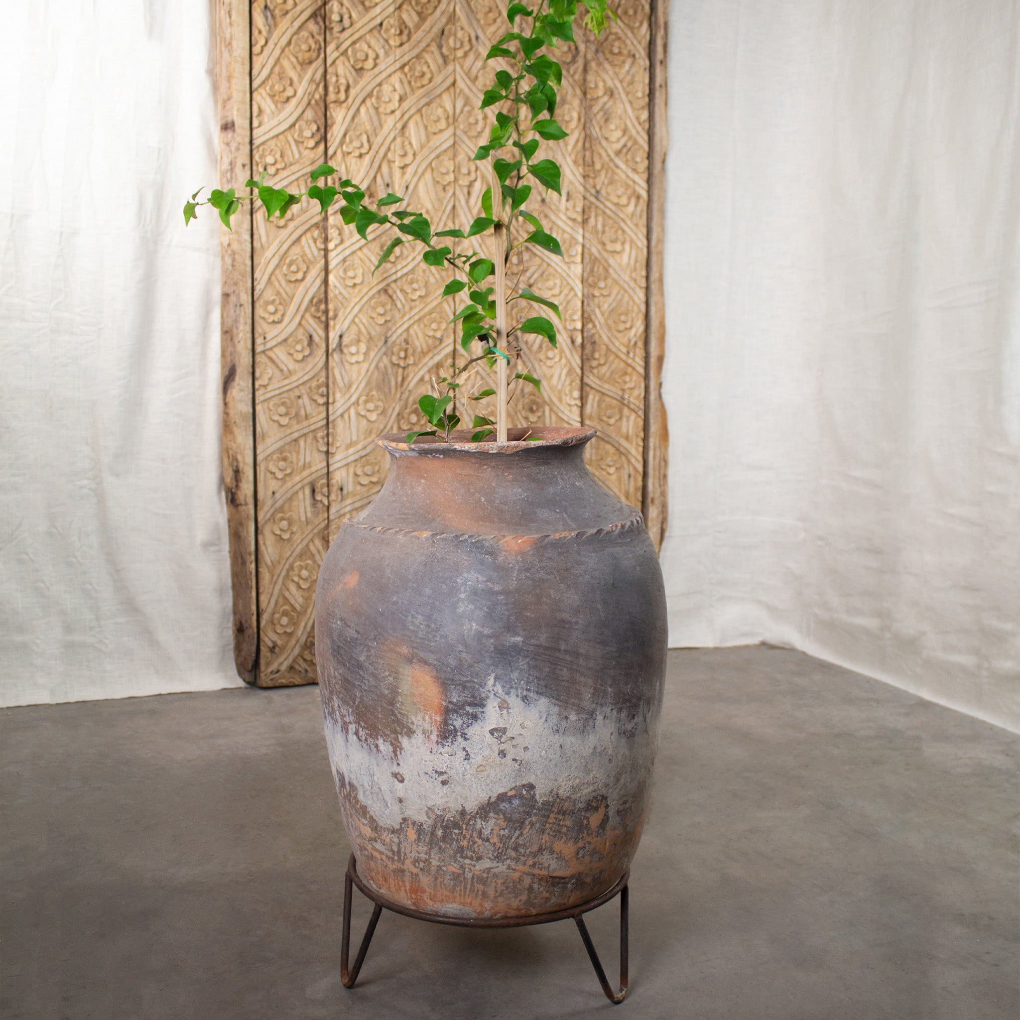 Vintage Oaxacan Distillery Pot, Large Terracotta Planter