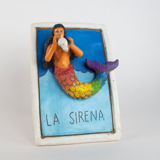 Loteria Card Wall Art, La Sirena #6