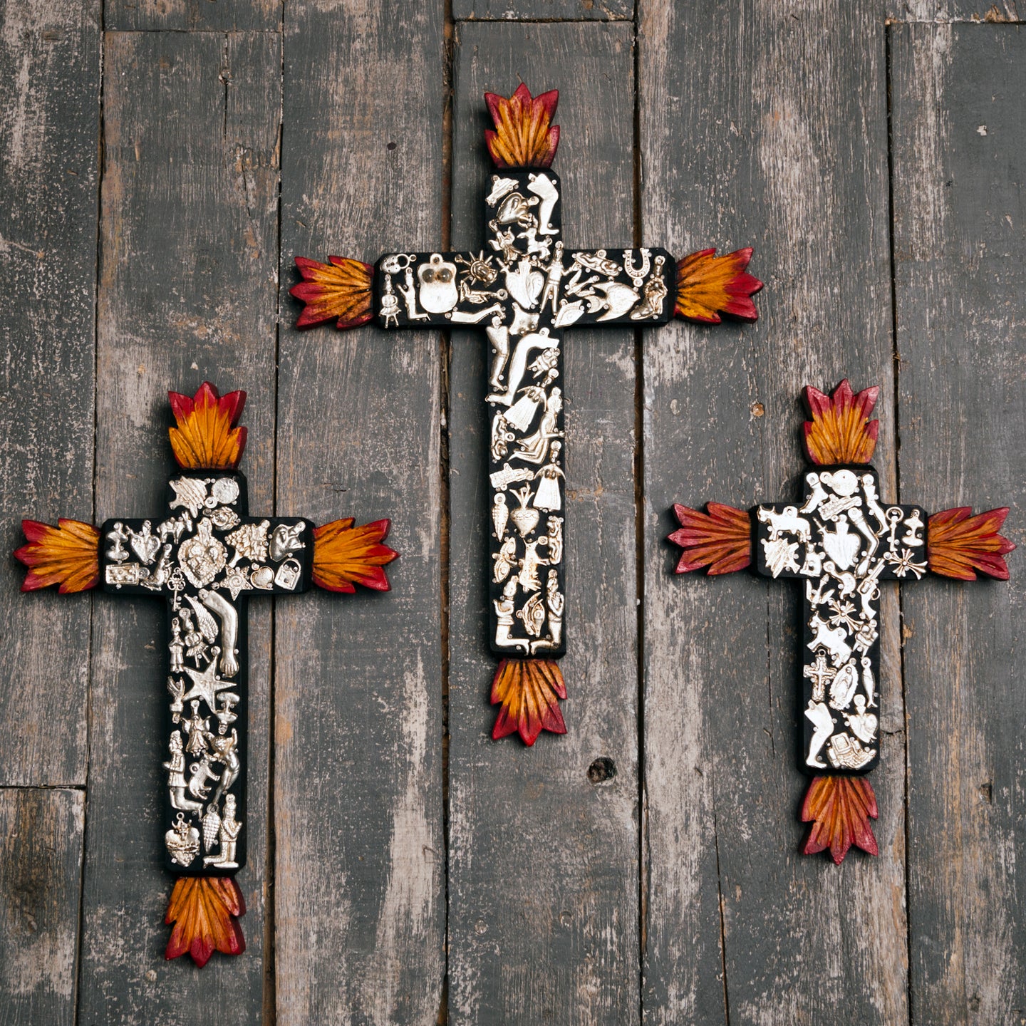 Illuminated Milagros Crosses