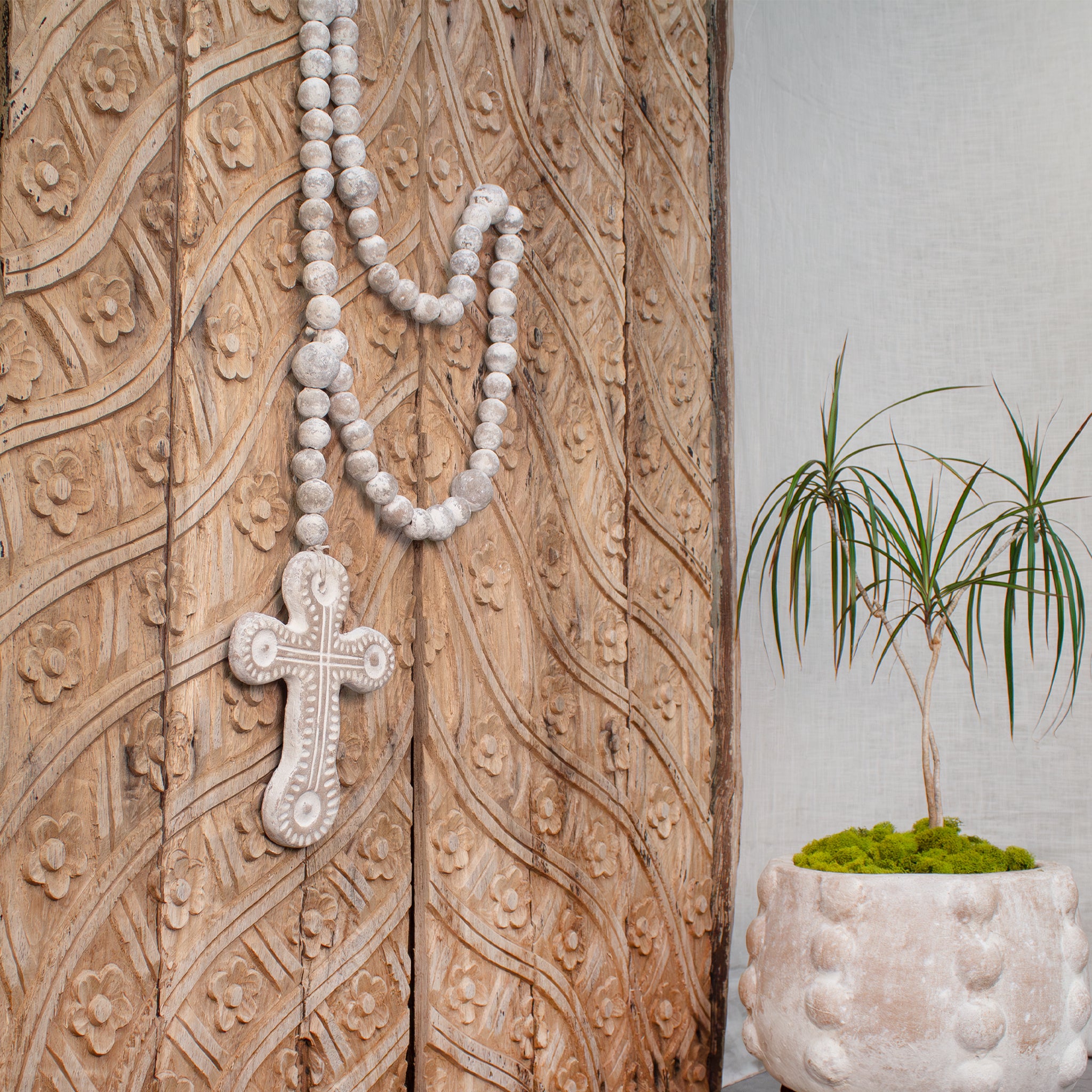 Giant Rosary | Ash Black - Zenwaro