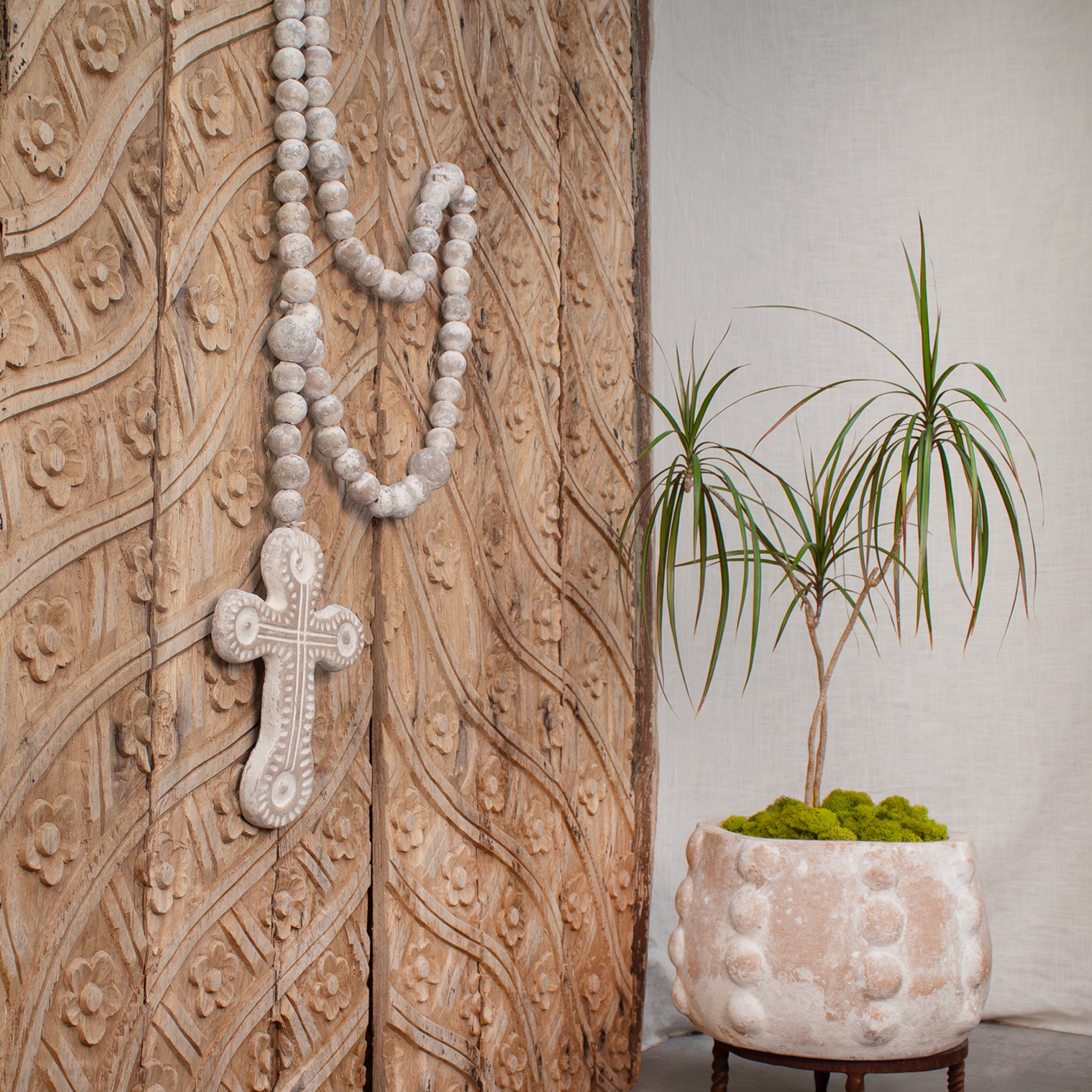 Giant Rosary | Ash Black - Zenwaro