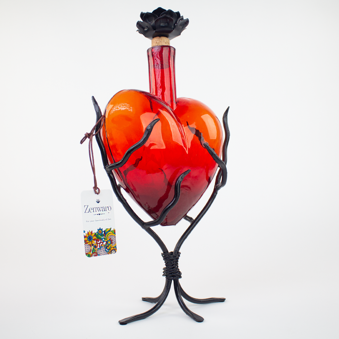 Large Heart Decanter