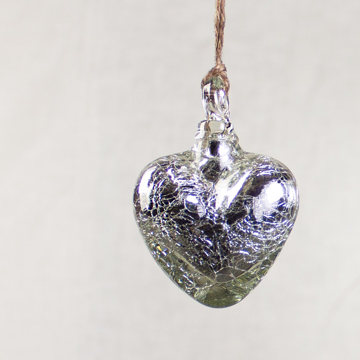 Vestige Heart, Mercury Glass Heart Ornaments.