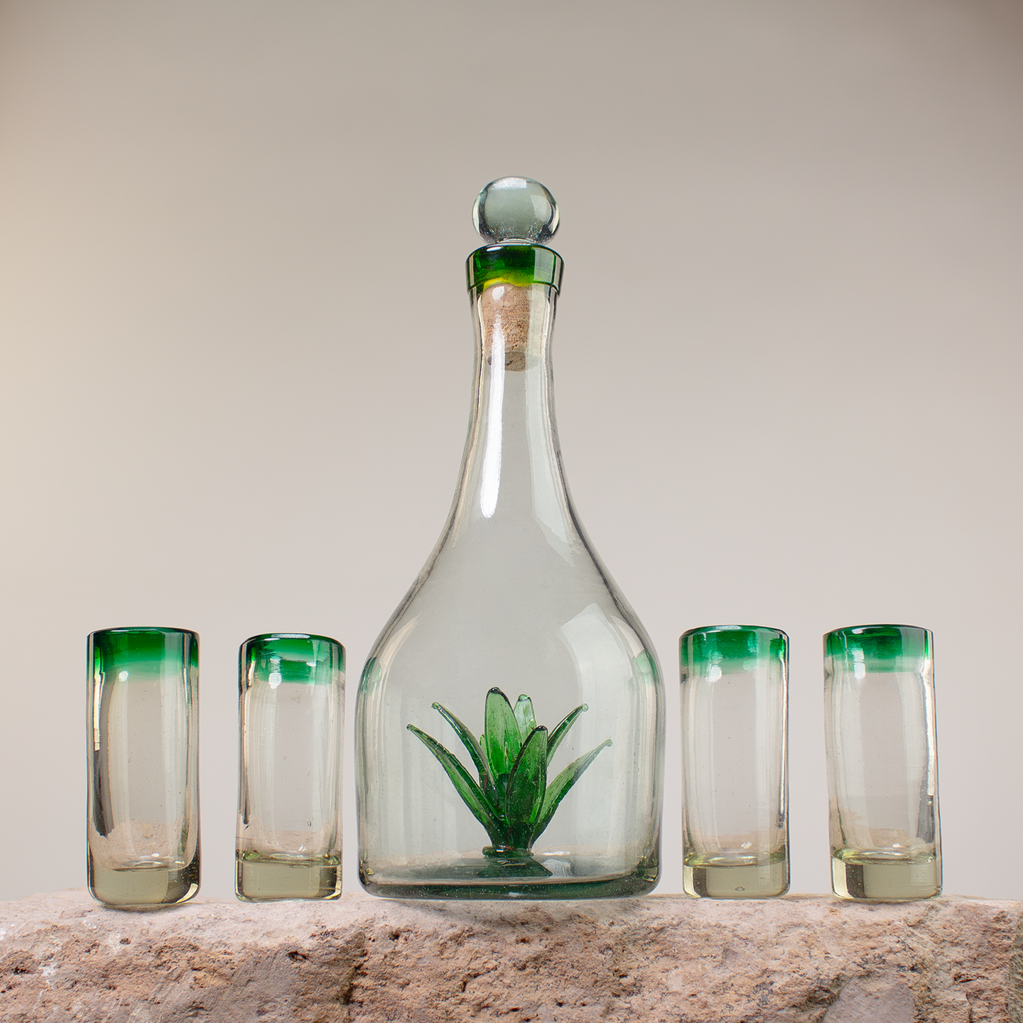 Tequila Decanter and shot glasses