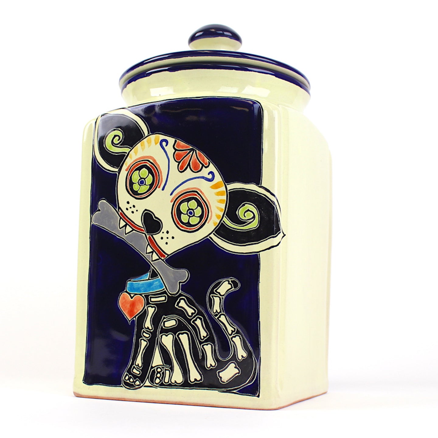 Muertos Doggie Treat Jars | Blue Edition