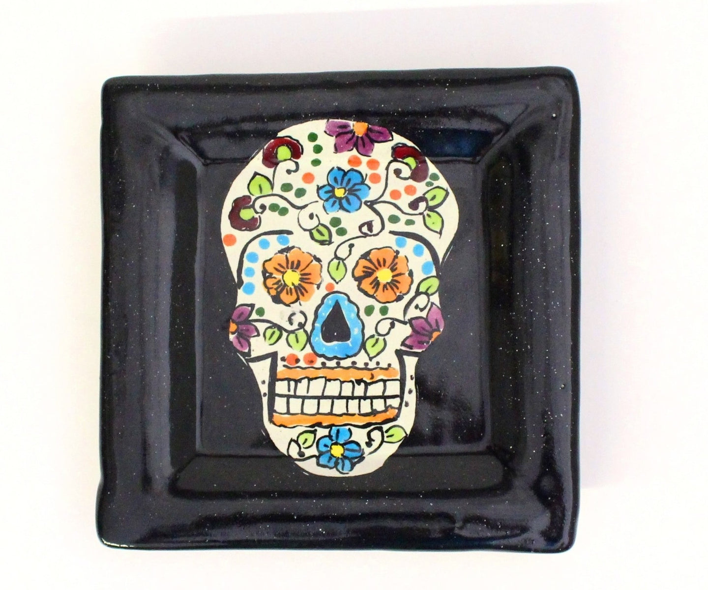 Sugar Skull Mini Ceramic Plate