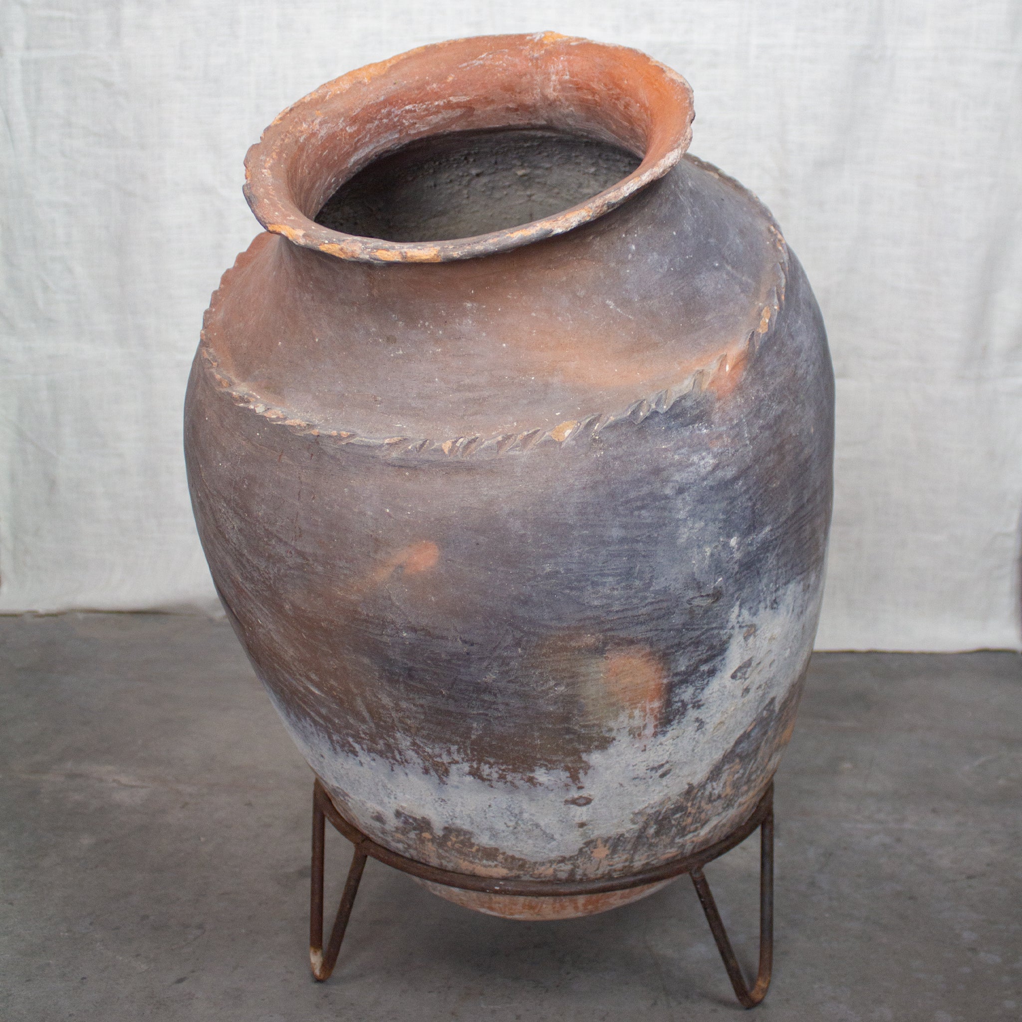 RIVESTO Vintage 'Pignata' Terracotta Pot from Puglia