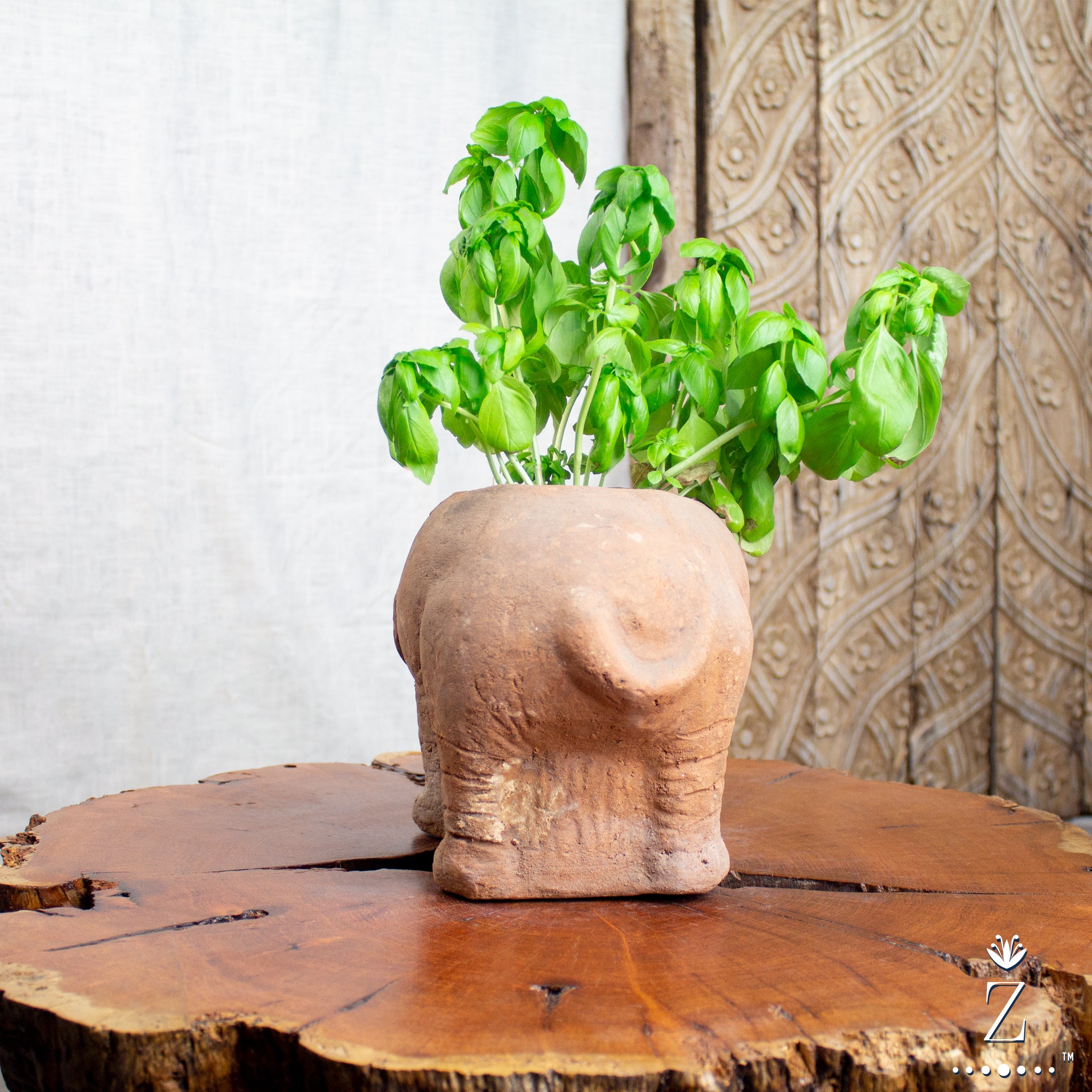 elephant pot planter Elephant Planter, Vintage Terracotta Pot