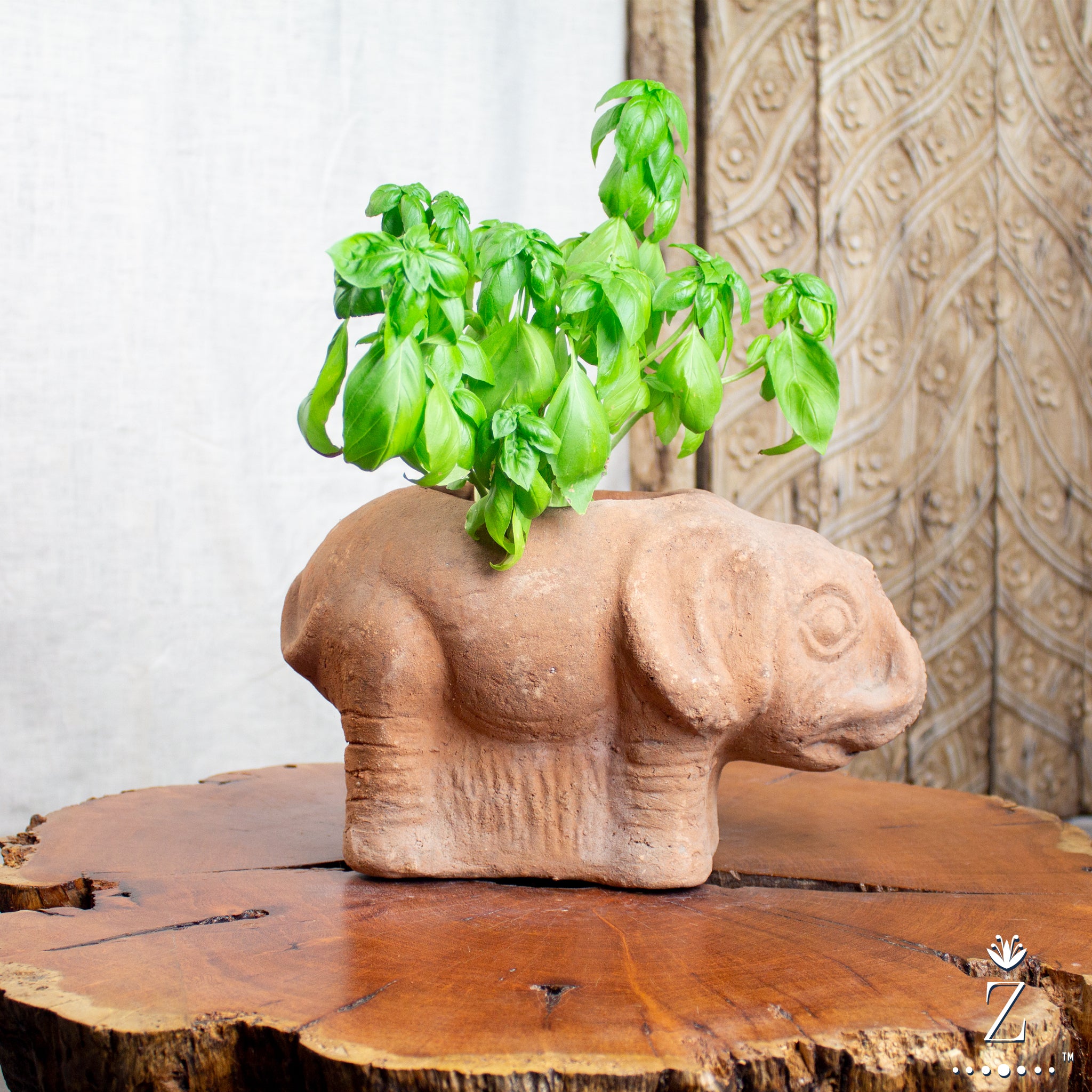 elephant pot plant stand Elephant Planter, Vintage Terracotta Pot