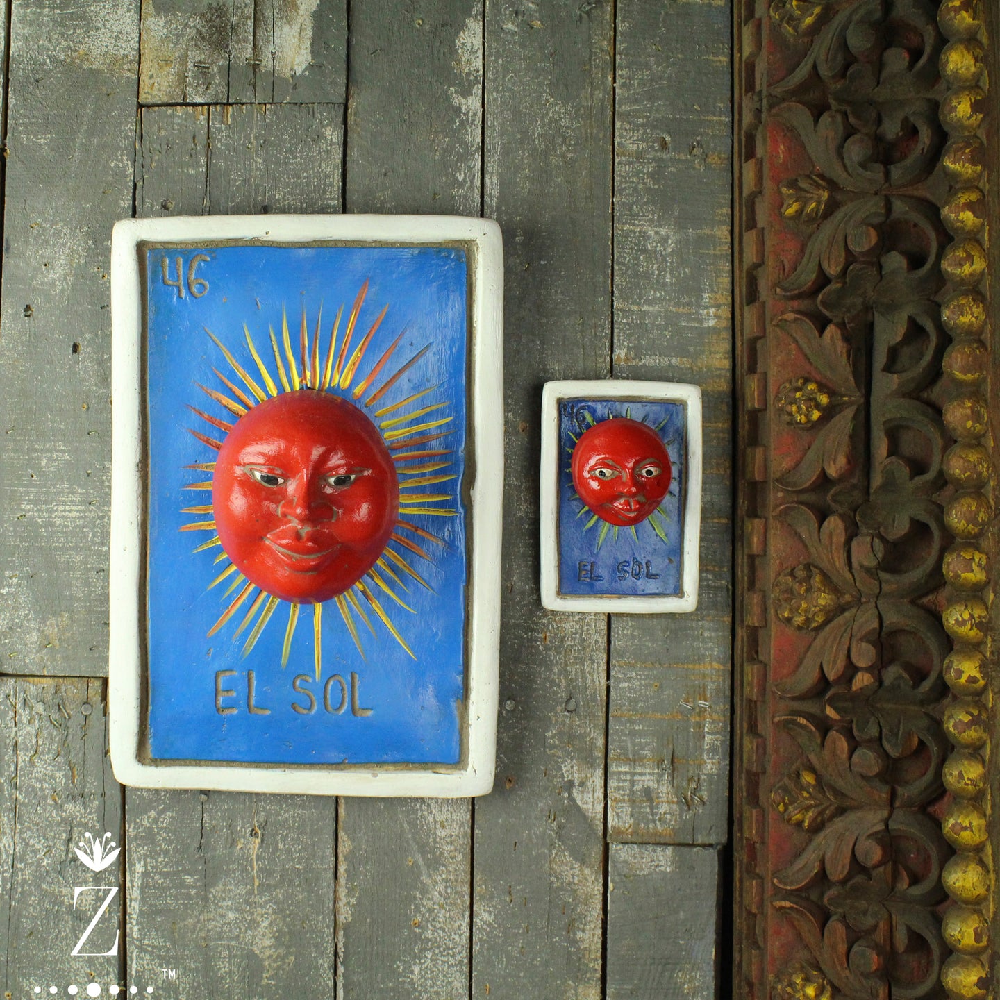 Loteria Card Wall Art, El Sol #46