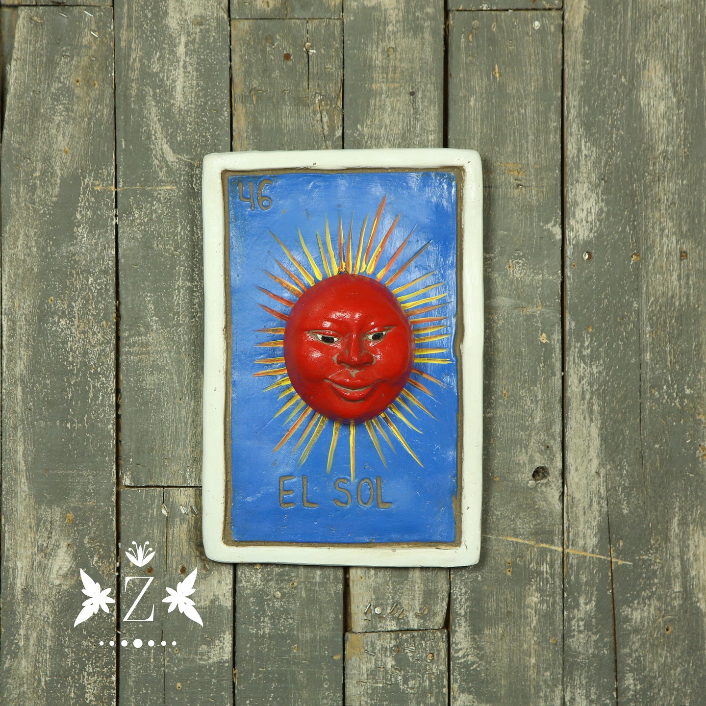 Loteria Card Wall Art, El Sol #46