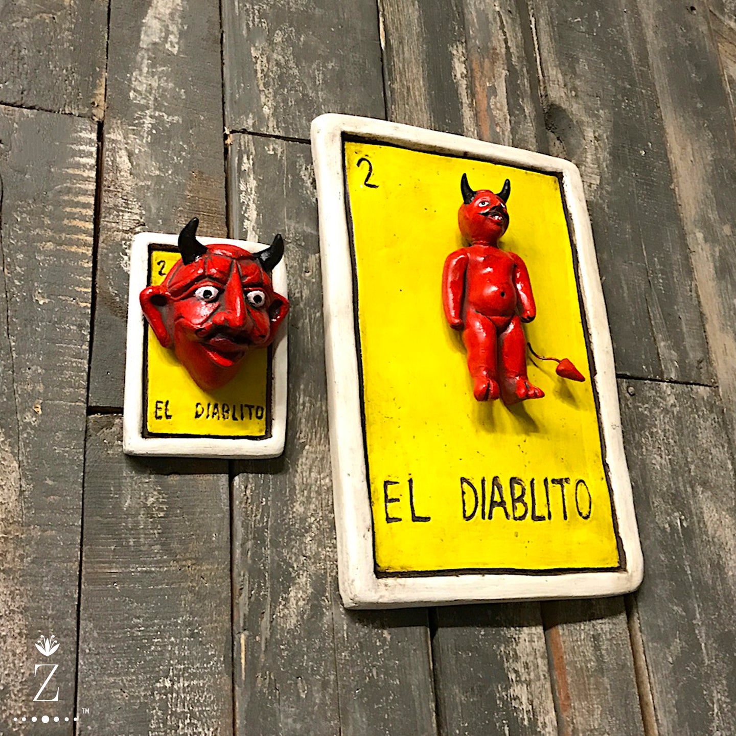 Loteria Card Wall Art, El Diablito #2