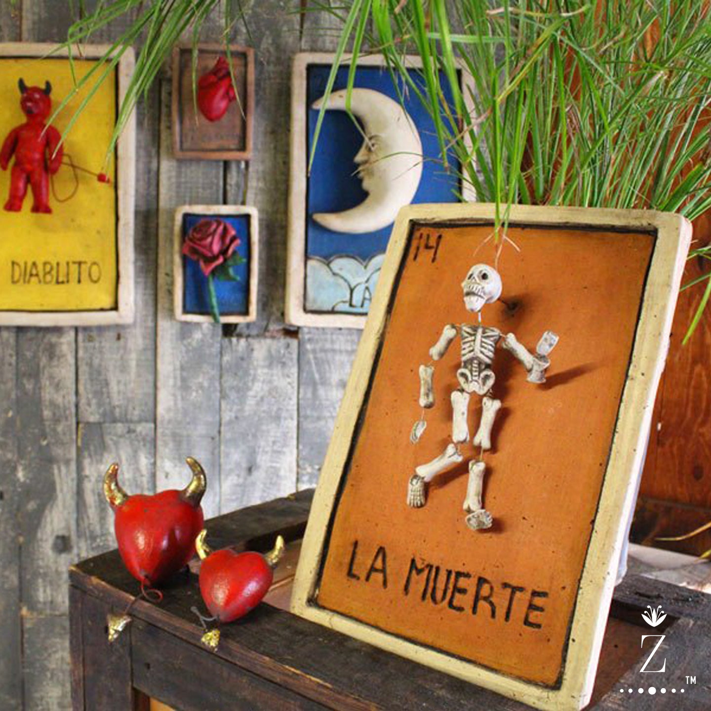 Loteria Card wall art, La Muerte 14