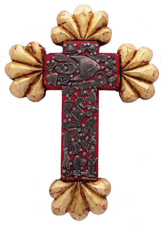 Gilded Milagros Cross | Large