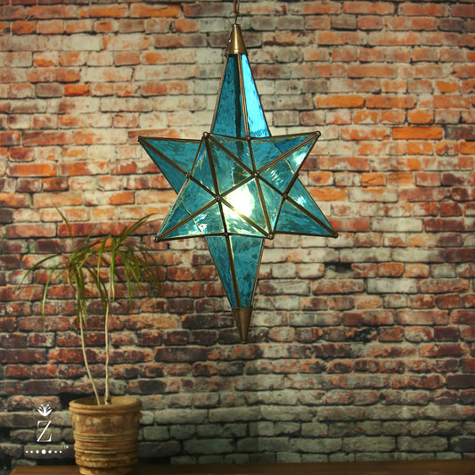 Newton Star Light | Aqua Glass