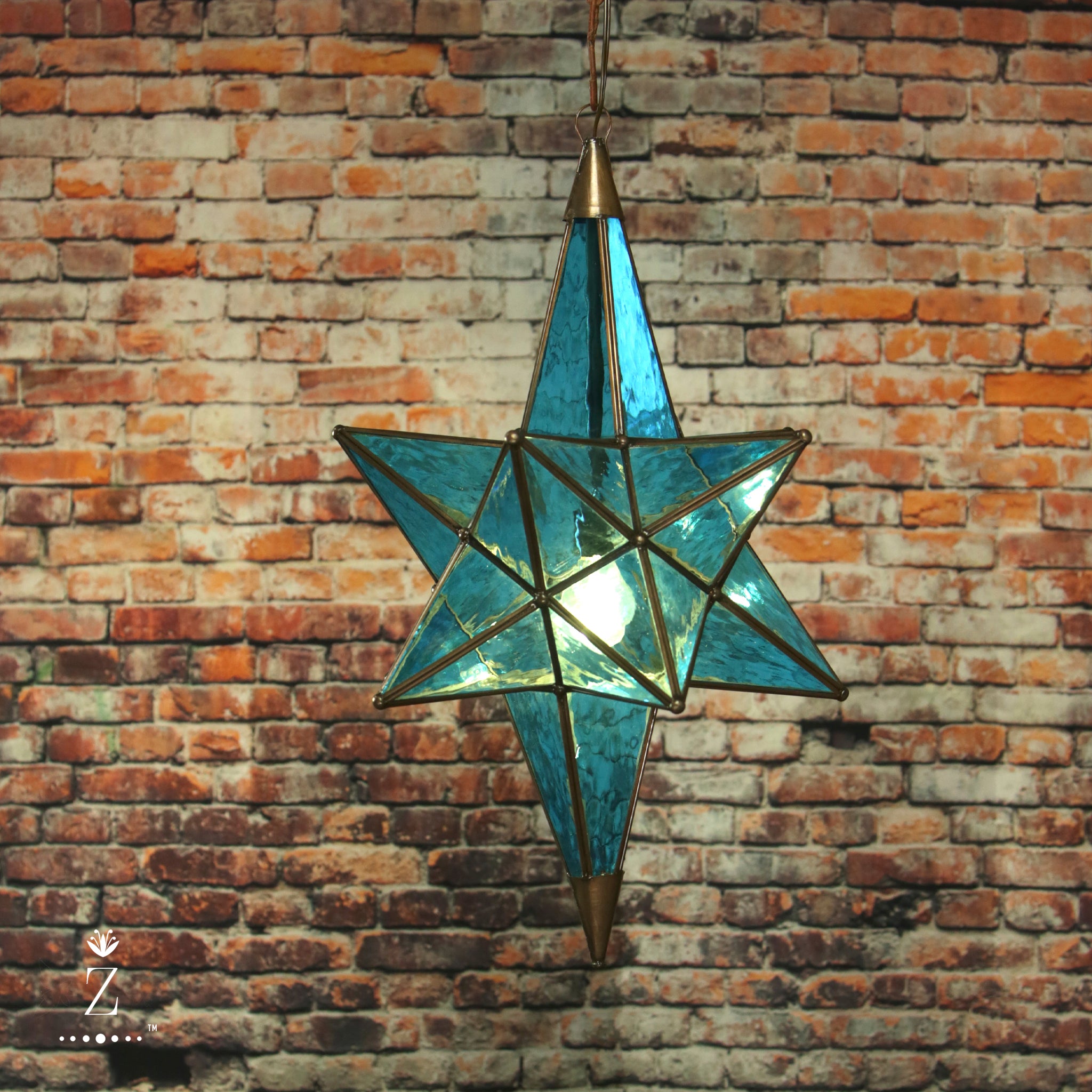 Newton Star Light | Aqua Glass