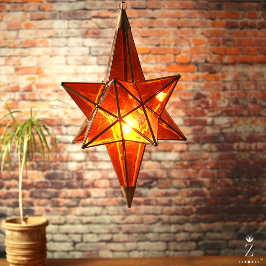 Newton Star Light | Fire Amber Glass