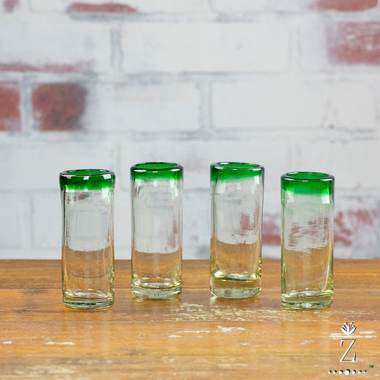 Agave Shooters, hand blown glass tequila shot glasses